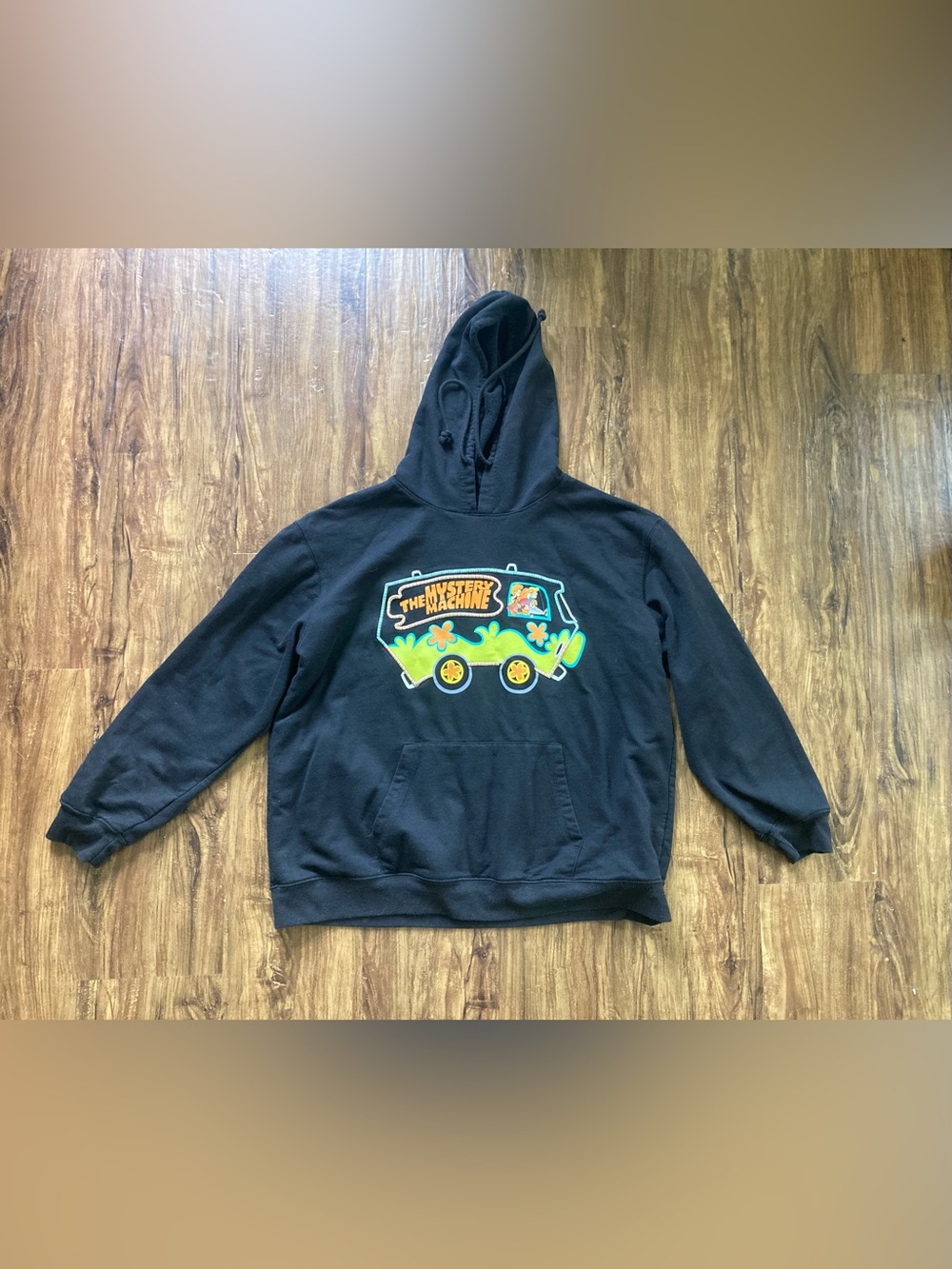 Scooby Doo Mystery Machine Hoodie Size 3X Black Orange Green